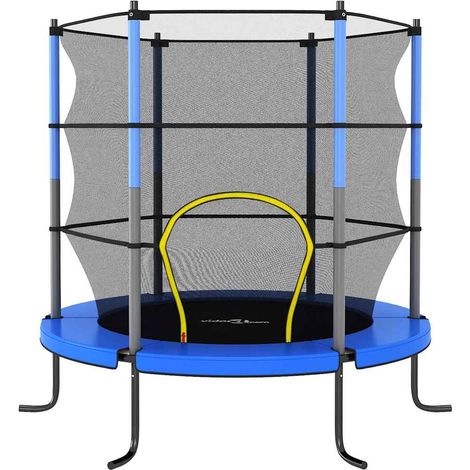Maison Exclusive - Trampolin mit Sicherheitsnetz Rund 140x160 cm (1/5)