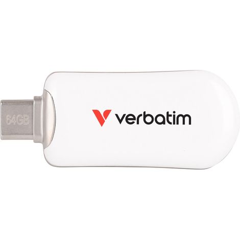 Clé USB-C Verbatim Plectra 30228 USB 3.2 64Go Blanc (1/3)