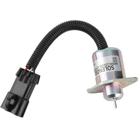 Électrovanne d'arrêt 1503ES 12A5UC9S – Électrovanne d'arrêt d'alimentation en carburant pour moteur Kubota 12 V CC (1/5)