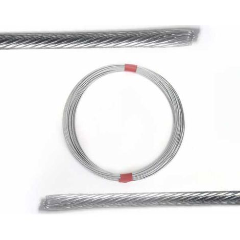 Câble souple, corde à piano. Diamètre : 3 mm. Rouleau 25 m (1/3)