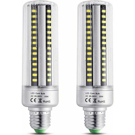 Ampoule E27 25W LED Blanc Chaud 3000K, 2500LM de Haute Luminosité, équivalent Halogène Ampoule 200W, Non-dimmable, E27 LED Ampoule de pour Plafonnier, lot de 2 (1/5)