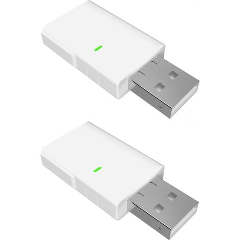 Shelly BLU Gateway  Confezione da 2  Gateway WiFi Bluetooth in un dongle USB A  Automazione domestica  Compatibile con Alexa & Google Home  App iOS Android  Senza fili [Classe energetica B] (1/5)