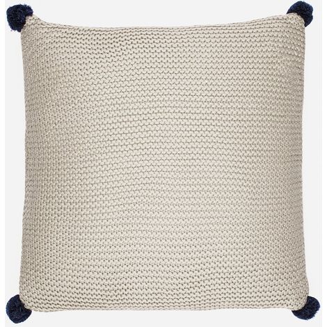 Dekokissen 45x45 cm mit abnehmbarem Bezug und Füllung Cozy-A - Beige (1/4)