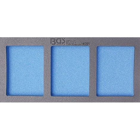 Organizzatore attrezzi bgs technic inserto carrello nero 189x408x32 mm