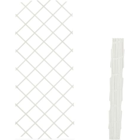 Set di 3 tutori estensibili per piante rampicanti giardino balcone 270 x 46 x 1 cm in legno di abete 130016871