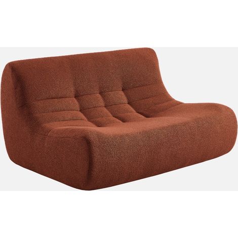 Poltrona bouclé testurizzata, 2 posti