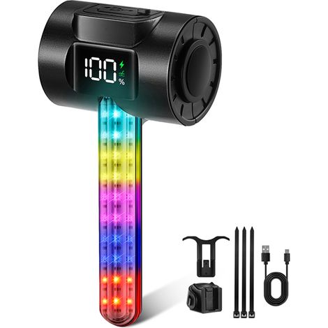Feu arrière vélo intelligent rechargeable USB capteur mouvement luminosité automatique haute visibilité COB étanche IPX4 longue autonomie 45h (1/5)