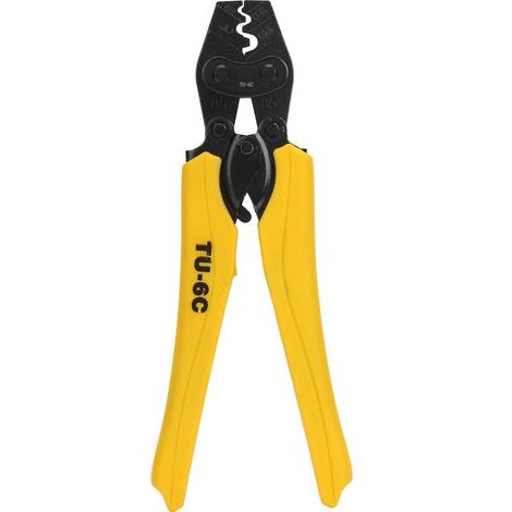 Professionelles Crimpwerkzeug aus CR-V-Stahl für Kabel mit einem Querschnitt von 0,75–6 mm² (20–10 AWG). (1/5)