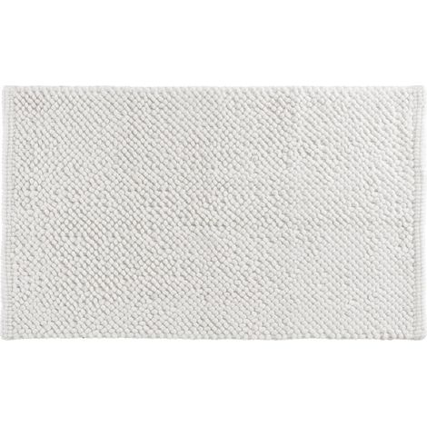 Tapis de Bain en Chenille "Yanis" 50x80cm Blanc