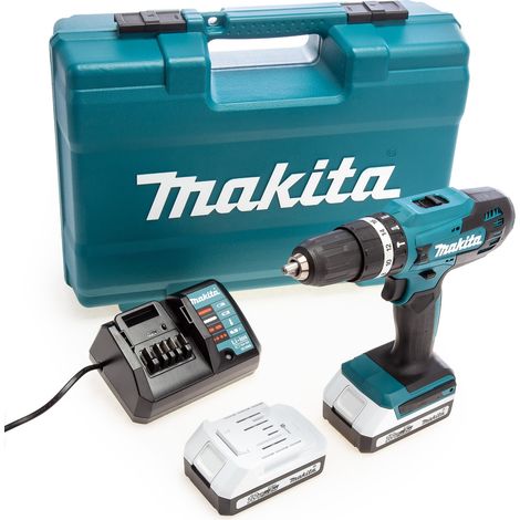 Makita – Perceuse visseuse à percussion 18V 42 Nm – 2 batteries 18V 2Ah – Mandrin 13 mm – Moteur Brushless – Couple 42Nm – HP488DAEX1 — vue 4