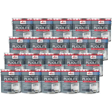 Pittura alla pliolite : per facciate e stucco - ARCAFAÇADE PLIOPROTECT - 20 x 10 L Bianco grigiastro - RAL 9002 - ARCANE INDUSTRIES