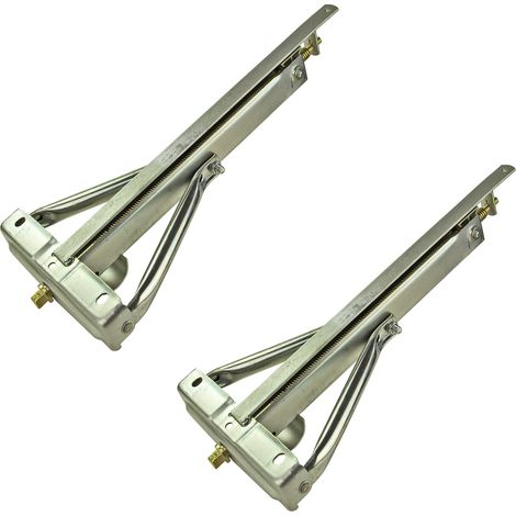 2er Set Kurbelstütze Ausdrehstütze Wohnwagenstütze Anhängerstütze 47 cm (1/5)
