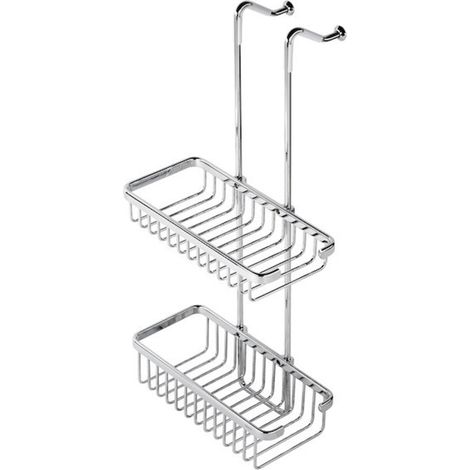 Geesa Basket Douche étagère suspendue double 26,5 cm Chrome (1/5)