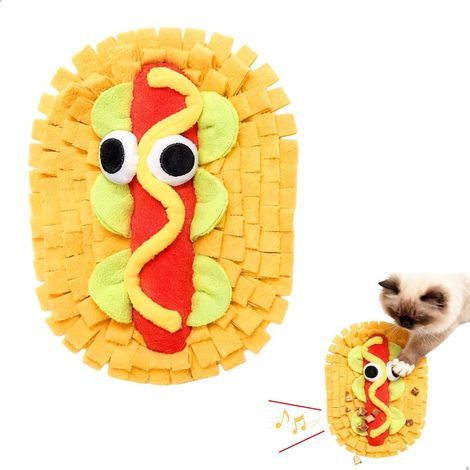 Tapis de Fouille Chien,Tapis de Fouille Chat Lavable en Polaire,Jeux Intelligence Chien Antidérapant pour Animaux Petite et Moyenne Taille,Entraînement Cognitif Enrichissant (1/5)