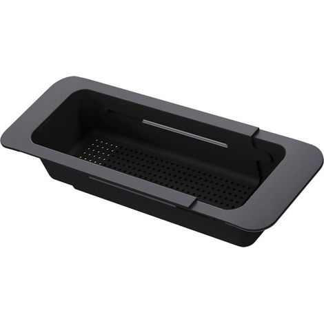Panier d'évier extensible noir 134 x 68 x 395 mm ZZBN00L Noir (1/4)