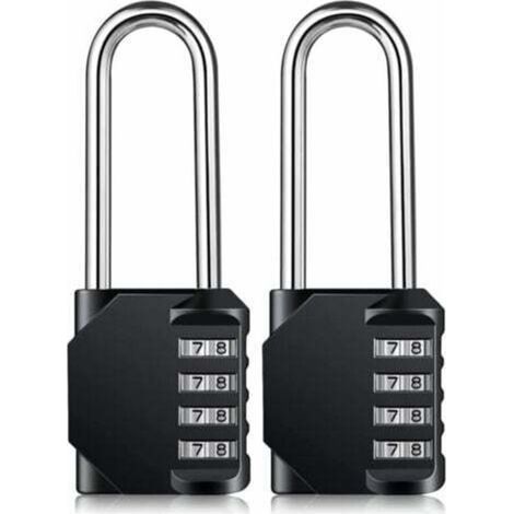 Heavy-duty combination padlock - Weatherproof padlock, resettable lock, 43mm zinc alloy shackle with 4-digit code (1/4)