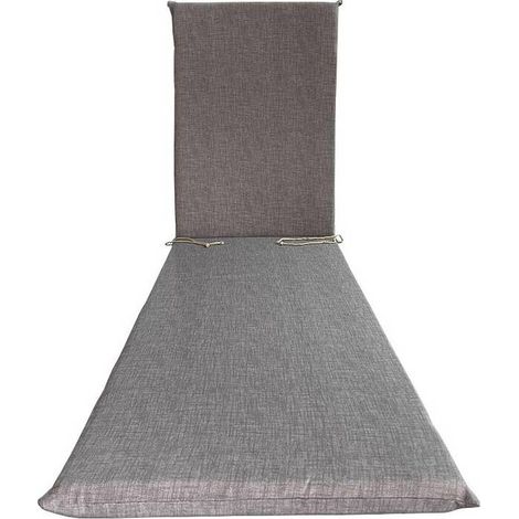 4 x CUSCINO GARDEN LETTINO 180X60XH4,5CM GRIGIO