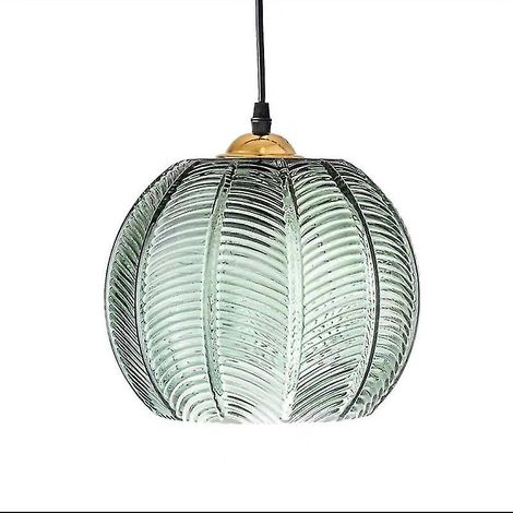 Suspension LED en forme de feuille vert encre pour restaurant moderne (Ce produit mesure 15 cm) (1/4)