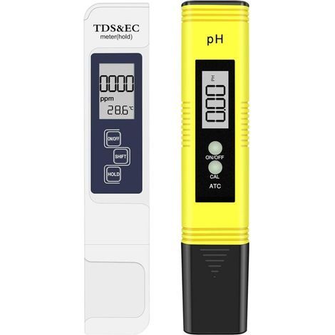 Testeur pH Mètre, Eletorot Test de pH pour Piscines Mesurant TDS pH EC Température Testeur de l'eau ph de Qualité pour eau Potable, Piscine, Aquariums, Boissons, Hydroponie (1/5)