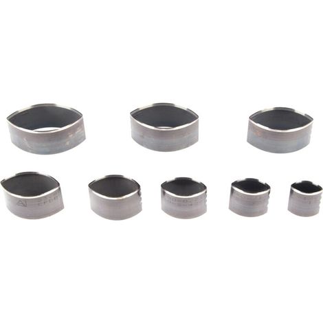 Moule de poinçonnage en cuir creux en acier à haute teneur en carbone, matrice de découpe pour bricolage artisanat sac ceinture portefeuille fabrication 8 pièces (1/5)
