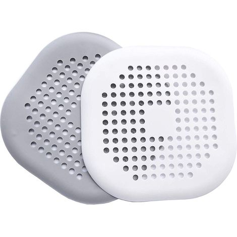 2Pcs Couvercles d'Évacuation de Douche Anti-Cheveux avec Ventouse pour Baignoire et Lavabo de Salle de Bain Cuisine