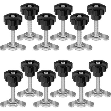 12 Pièces Rail D'arrimage Connecteur ferroviaire aéroportuaire pour Rails D'avion Anneau D'arrimage pour Rail d'Drrimage