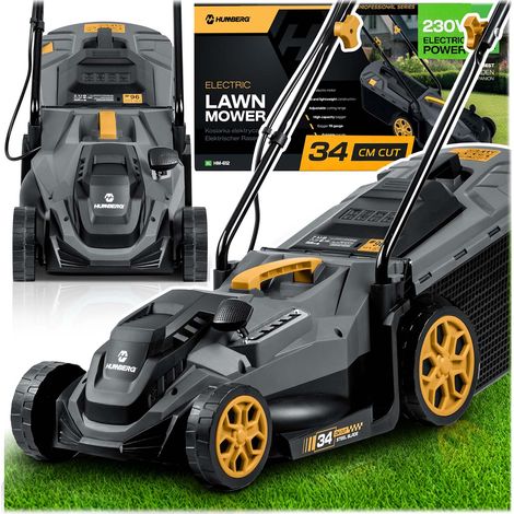 Tondeuse à gazon électrique légère et puissante, réglable 1400 W, 34 cm, Humberg HM-612 (1/5)