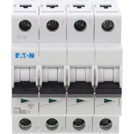 Interruptor automático 4P B 32A 6kA CA PL6-B32/4 166500