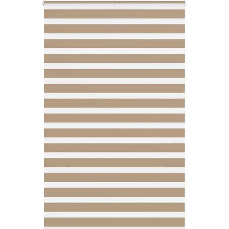 Doppelrollo Sandbraun 150x200 cm Stoffbreite 145,9 cm Polyester
