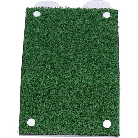 Terrasse pour tortues avec revêtement acrylique imitation gazon vert, échelle et plateforme pour amphibie (1/5)