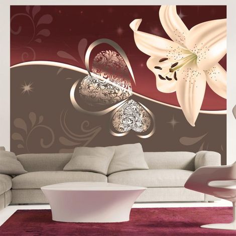 Papier Peint "Cream Lily" 231 x 300 cm (1/2)