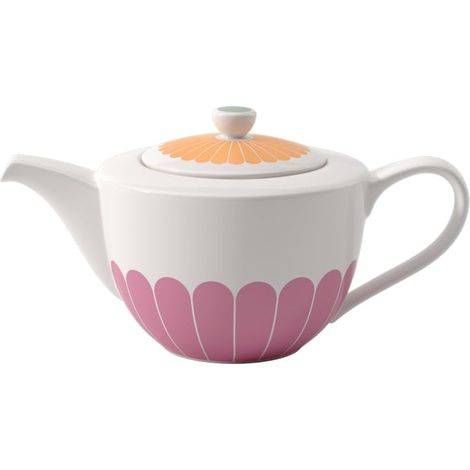 Fleur théière, dimensions : env. 27,5 15,5 14 cm, multicolore, lave-vaisselle et four à micro-ondes, décor floral, théière en porcelaine (1/5)