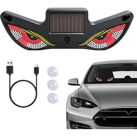 Dynamisches LED-Warnschild mit Augenleuchten (1/5)