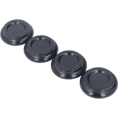 Lot de 4 protections de sol pour piano, anti-vibrations, petites tailles, antidérapantes, pour roulettes de piano, noires. (1/5)