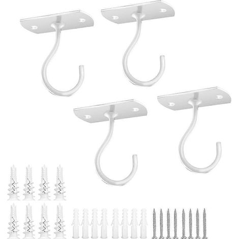 Crochets de plafond pour plantes suspendues, crochets pour suspendre mangeoires à oiseaux, lanternes, carillons éoliens, pots de fleurs (1/5)