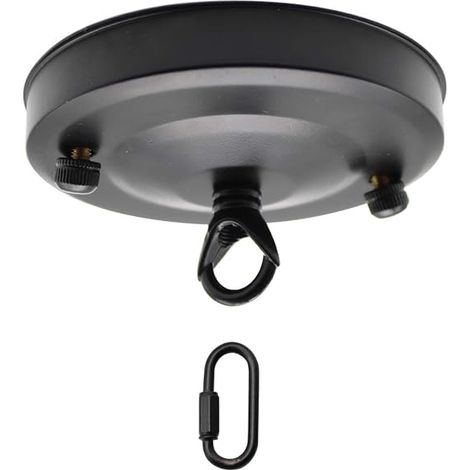 Wire Cover for Chandelier, Ceiling Rosette, Ceiling Lamp Rosette with Accessory, 1 Wiring Hole Ceiling Canopy, Ceiling Plate Hook for Hanging Ceiling Lamps (1/4)