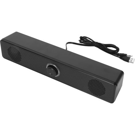 Barre de Son Bluetooth Mini pour PC Portable et Bureau - Enceinte Stéréo Compacte Réglable (1/5)