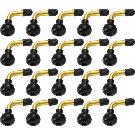 20pcs Voiture Pneu Valve Air Pneu PVR70 Valve Tige Plié 90 Degré Coudé (1/5)