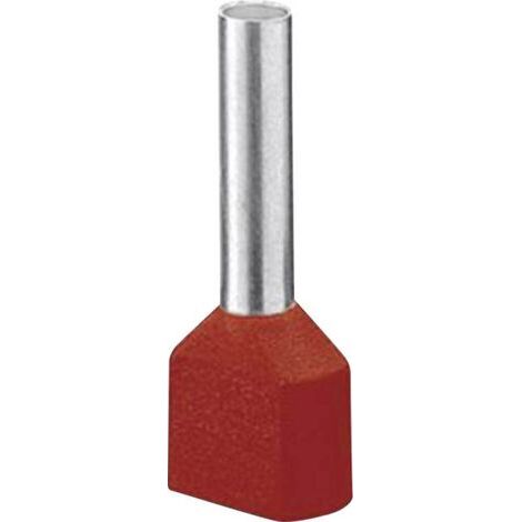 Embout double d'extrémité de câble Phoenix Contact AI-TWIN 2X 1 - 8 RD 3200810 1 mm² x 8 mm partiellement isolé rouge 1 (1/4)