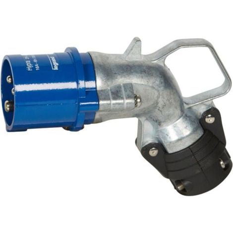 Fiche mobile coudée Hypra IP44 16A - 200V à 250V - 2P+T - métal - LEGRAND