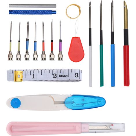 Ensemble de stylos à broder professionnels pour le tricot à poinçonner, la couture, le feutrage et les travaux manuels. (1/5)