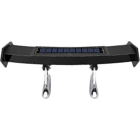 Mini aileron arrière de voiture solaire à LED style GT, feu de signalisation, clignotant, 4 modes, décoration