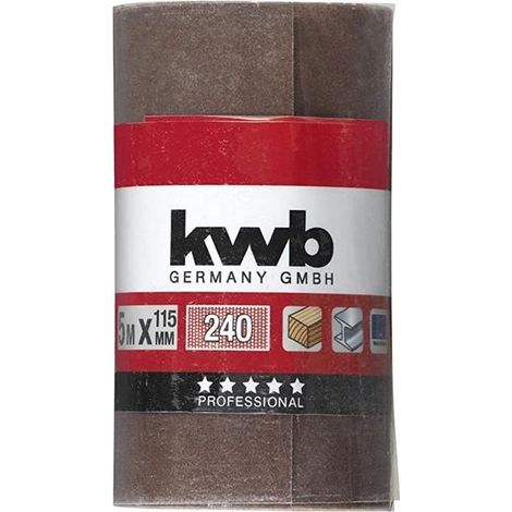 KWB rollo abrasivo 5m 115x240k s 49817824 , Rollo Abrasivo5M115 Al.Ox.G240 de la marca Einhell.