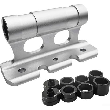 Support de fourche de vélo stable et léger en alliage d'aluminium, conception facile à utiliser (Argent)