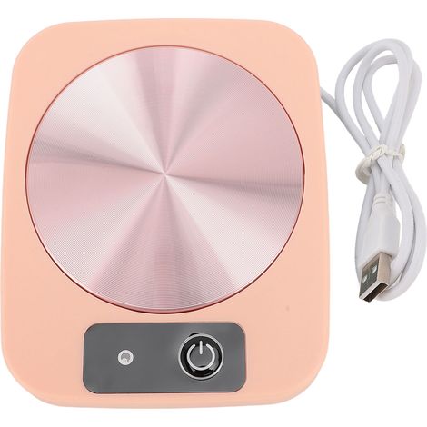 Soavoa Sous-Tasse Chauffant Intelligent Rose Design Élégant Chauffage Rapide Portable pour Café Thé Bureau Maison 1 Pièce (1/4)