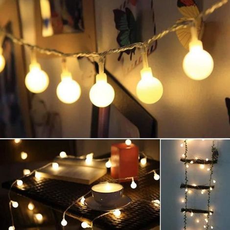 HOXILEELEOGuirlande lumineuse d'extérieure - 40 ampoules G50 LED - Multicolore - 6 mètres (1/4)