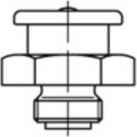 [NEUWERTIG] B-Ware Toolcraft Flachschmiernippel Schmierfitting Din3404 16mm Stahl Verzinkt 50 St. (1/2)