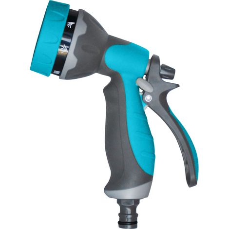 Pistolet d'Arrosage Jardibric en Plastique Gainé 7 Jets Gamme Traditionnelle
