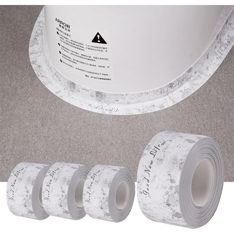 rouleaux de ruban d'étanchéité à motif marbre calfeutrage pour salle bain autocollant cm x 4 3 8 320 (1/5)
