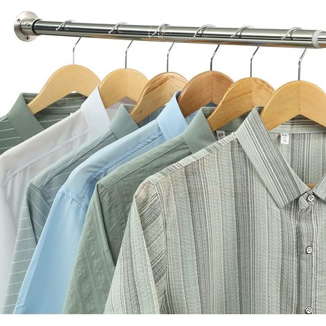 Tringle à vêtements Extensible, 38-99 CM Tringle à Vêtements en Acier Inoxydable Réglable - Rail pour Suspendre des Cintres et Habillement Dans une Penderie, pour Chambre à Couch (1/5)